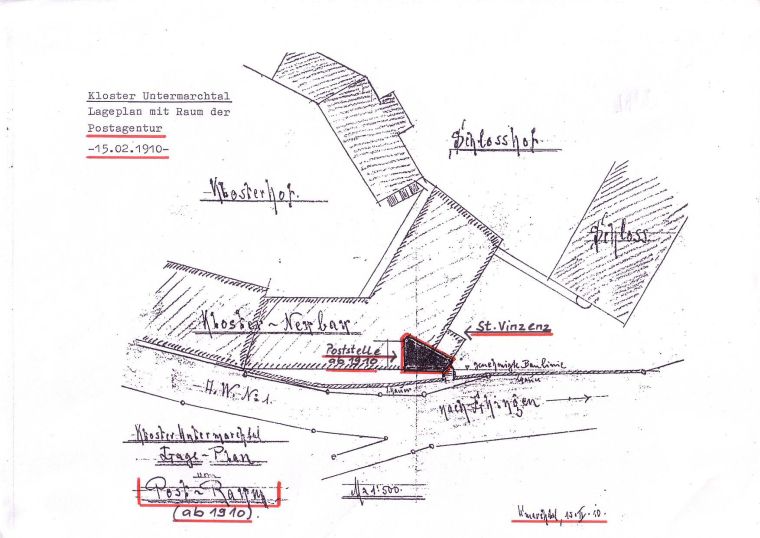 120_jahre_poststelle_lageplan_postagentur_kloster_1910